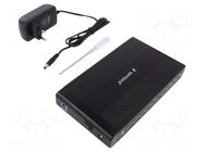 Hard discs housing: 3,5"; USB 3.0; aluminium; DC,USB B socket GEMBIRD