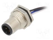 Connector: M12; socket; male; PIN: 4 AMPHENOL LTW