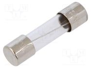 Fuse: fuse; time-lag; 6.3A; 250VAC; cylindrical,glass; 5x20mm; S506 EATON/BUSSMANN