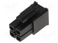 Connector: wire-wire/PCB; plug; female; Mega-Fit; 5.7mm; PIN: 4 MOLEX