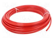 Pneumatic tubing; -0.95÷15bar; PAN; Tube in.diam: 5.9mm; red 