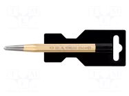 Centre punch; L: 120mm; Spanner: 10mm; Ø: 5mm RENNSTEIG