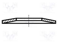 Washer; disk spring,spring; D=12.5mm; h=0.85mm; stainless steel BOSSARD