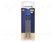 Hacksaw blade-set; wood,jigsaw; 100mm; 10teeth/inch; 2pcs. HÖGERT TECHNIK