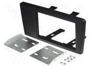 Radio frame; Volvo; 2 DIN; black 