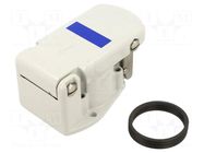 Enclosure for connectors: circular; IP69K; spring latch HARTING