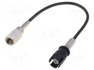 Cable; FME male,RAKU II female; straight; 0.15m PER.PIC.