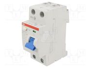 RCD breaker; Inom: 40A; Ires: 300mA; Max surge current: 5000A; IP20 ABB