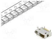 Connector: USB AB micro; socket; on PCBs; SMT; PIN: 5; horizontal MOLEX