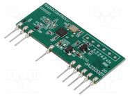 Module: RF; FM receiver; FSK; 868.35MHz; -118dBm; 4.5÷5.5VDC; THT RADIOCONTROLLI