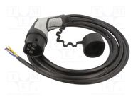 Cable: eMobility; 1x0.5mm2,3x6mm2; 250V; 8kW; IP44; wires,Type 2 PHOENIX CONTACT