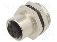 Connector: M12; socket; PIN: 5; female; A code-DeviceNet / CANopen TE Connectivity