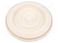 Grommet; Ømount.hole: 80mm; elastomer thermoplastic TPE; white HT HI TECH POLYMERS
