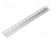 Profiles for LED modules; natural; L: 2m; UNI-TILE12; aluminium TOPMET