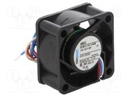 Fan: DC; axial; 5VDC; 40x40x10mm; 8m3/h; 22.1dBA; slide; 5400rpm 