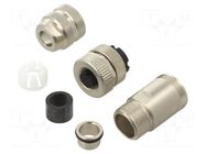 Connector: M12; female; 713; 1.5A; 30V; IP67; for cable; soldering BINDER