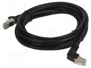 Patch cord; F/UTP; 5e; stranded; CCA; PVC; black; 3m; 26AWG Goobay