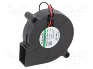 Fan: DC; blower; 12VDC; 51.7x51.6x15mm; 9.18m3/h; 42.2dBA; Vapo SUNON