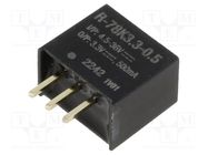 Converter: DC/DC; Uin: 4.5÷36V; Uout: 3.3VDC; Iout: 500mA; SIP3; THT RECOM