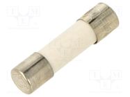 Fuse: fuse; quick blow; 500mA; 250VAC; ceramic,cylindrical; 5x20mm ESKA