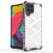 Honeycomb case armored cover with a gel frame for Samsung Galaxy M53 5G transparent, Hurtel