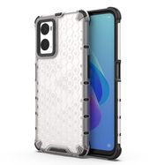 Honeycomb case armored cover with gel frame Oppo A76 / Oppo A36 / Realme 9i transparent, Hurtel