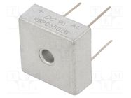 Bridge rectifier: single-phase; Urmax: 200V; If: 35A; Ifsm: 400A DC COMPONENTS