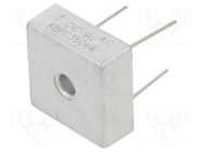 Bridge rectifier: single-phase; Urmax: 600V; If: 35A; Ifsm: 400A DC COMPONENTS