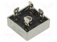 Bridge rectifier: single-phase; Urmax: 100V; If: 50A; Ifsm: 500A DC COMPONENTS