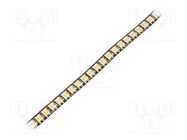 Programmable LED tape; RGBW; 5050; 5V; LED/m: 144; 8mm; black PCB IPIXEL LED