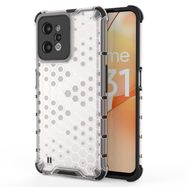 Honeycomb case armored cover with a gel frame Realme C31 transparent, Hurtel