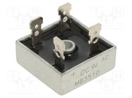 Bridge rectifier: single-phase; Urmax: 1kV; If: 35A; Ifsm: 400A DC COMPONENTS