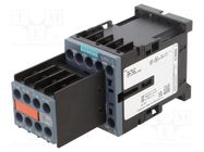 Contactor: 8-pole; NC x4 + NO x4; 24VDC; 3A; 3RH20; Size: S00 SIEMENS