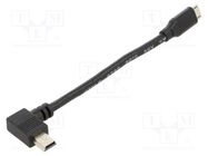 Cable-adapter; 100mm; USB; male,USB B mini ELATEC