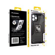 Wozinsky Ring Armor case for iPhone 14 Plus armored cover magnetic holder ring red, Wozinsky