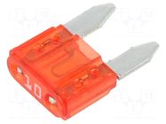 Fuse: fuse; 10A; 32VDC; automotive; 11mm; Mini; MINI OPTIFUSE