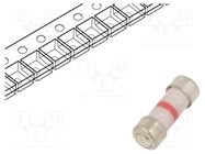 Fuse: fuse; quick blow; 50mA; 250V; ceramic; 3.05x8.7mm EATON/BUSSMANN