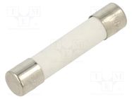 Fuse: fuse; quick blow; 8A; 250VAC; ceramic; 6.3x32mm; brass OPTIFUSE