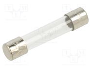 Fuse: fuse; quick blow; 3.5A; 250VAC; glass; 6.3x32mm; brass; FSA OPTIFUSE