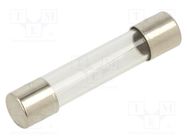 Fuse: fuse; quick blow; 4A; 250VAC; glass; 6.3x32mm; brass; FSA; bulk OPTIFUSE