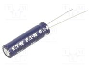 Supercapacitor; THT; 6F; 2.5VDC; -10÷30%; Body dim: Ø8x31mm; 100mΩ EATON ELECTRONICS