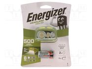 Torch: LED headtorch; 2h; 90lm,500lm; IPX7; 75m ENERGIZER