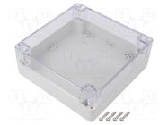 Enclosure: multipurpose; X: 160mm; Y: 160mm; Z: 60mm; polycarbonate GAINTA