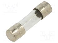 Fuse: fuse; quick blow; 1.25A; 250VAC; glass; 5x20mm; bulk OPTIFUSE