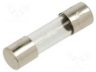 Fuse: fuse; quick blow; 1.6A; 250VAC; glass; 5x20mm; bulk OPTIFUSE