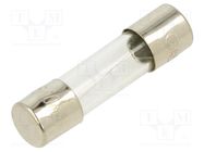 Fuse: fuse; quick blow; 600mA; 250VAC; glass; 5x20mm; bulk OPTIFUSE