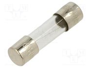 Fuse: fuse; quick blow; 800mA; 250VAC; glass; 5x20mm; bulk OPTIFUSE