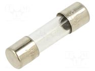 Fuse: fuse; 15A; 250VAC; quick blow; glass; 5x20mm; brass; bulk OPTIFUSE