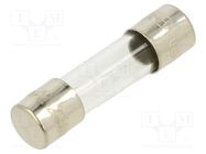 Fuse: fuse; quick blow; 400mA; 250VAC; glass; 5x20mm; brass; bulk 