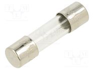 Fuse: fuse; quick blow; 4A; 250VAC; glass; 5x20mm; brass; bulk OPTIFUSE